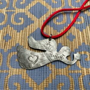 Pewter Angel necklace.